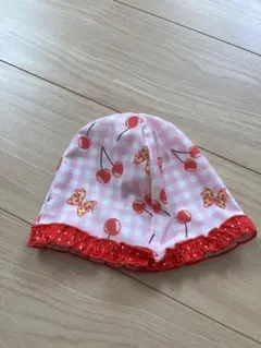 チェリープリントの水着用帽子 Mサイズ