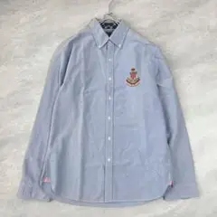 POLO JEANS ラルフローレン 刺繍ロゴ 長袖シャツ オックスフォード L