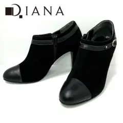 DIANA ダイアナ ブーティ ショートブーツ スエード レザー サイドジップ