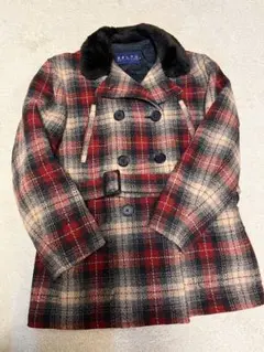 【美品】ラルフローレン ファーチェックコート