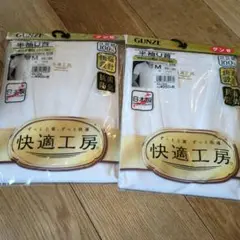 GUNZE 半袖U首 Tシャツ Mサイズ 2枚セット