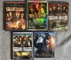 パイレーツオブカリビアン　1〜5セット(DVD6枚+Blu-ray2枚組)
