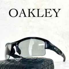 OAKLEY　FLAK　フラック　サングラス　ミラー　ブラックレンズ・フレーム