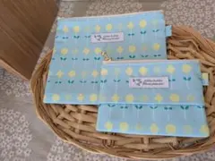 お値下げ　平ポーチ、ポケットティッシュ付きポーチセット※最後までお読み下さい