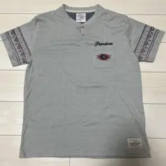 PHOSQUIA ポケット付きグレーTシャツ 4L