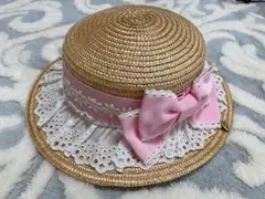 Angelicpretty♡麦わらハット ピンク