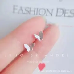 ‼️残り一品‼️JUNO BY ANGEL　包装未開封商品　シルバー　蝶　ピアス