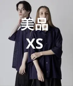 CLEL ルーズ 半袖レースシャツ XS パープル