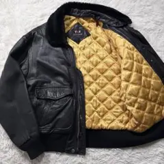希少/LLサイズ✨VAN JACKET フライトジャケット　G-1 レザー　焦茶