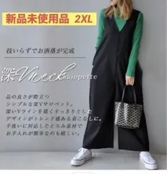 サロペット ブラック 2XL