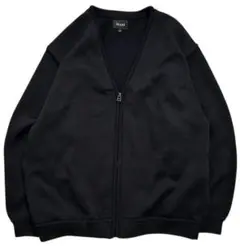 BEAMS ZIP ポリ 無地 カーディガン ノームコア