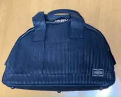 未使用　PORTER ポーター　吉田鞄　ボストンバッグ ダークグレー ストライプ