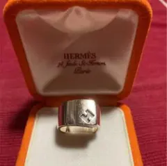 エルメス HERMES キャンディリング 15号 ホワイト