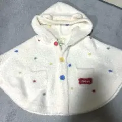 GELATO PIQUE BABYベビモコドットポンチョ　ジェラピケ