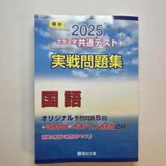 2025 大学入学共通テスト 国語 問題集　駿台