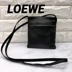 ロエベ LOEWE ショルダーバッグ ナッパレザー ブラック ポシェット
