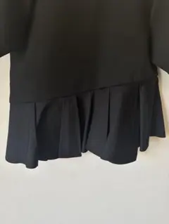 ur’s ダンボール素材 ペプラム風トップス 黒 M
