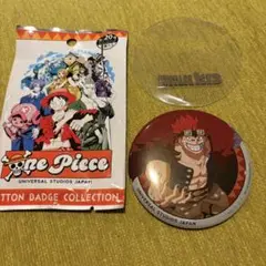 USJ ワンピース プレサマ コレクタブル缶バッジ キッド ①