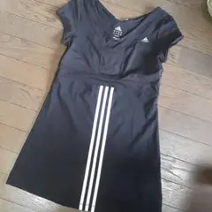 adidas フィットネスウェア ブラック ストライプM
