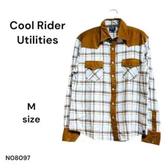 ★美品★Cool Rider Utilities CRU 長袖シャツ Mチェック