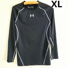 訳あり Under Armour ヒートギア XL ブラック 長袖カットソー