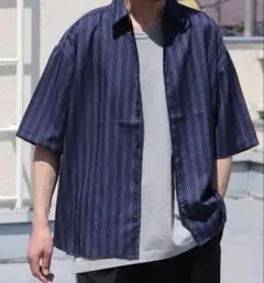 Audience オーディエンス レギュラーカラーシャツ ストライプ 日本製