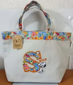 [新品] タグ付き リバティ スヌーピー トートバッグ