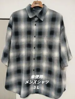 未使用 アベイル メンズ ブロックチェックシャツ
