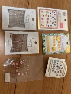 ネイルシール　未使用3シート　使用3シート