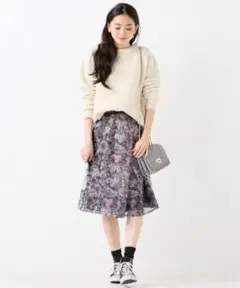 IENA スローブイエナ ハミルトン 畦 ニット セーター スリット ラムズ女性