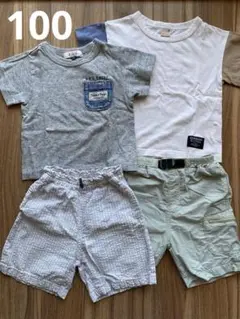 100サイズ　Tシャツ2枚　半ズボン2枚