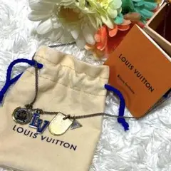 【希少✨ 】LOUIS VUITTON ネックレス コリエチャームズ LVリーグ