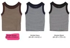 【最終価格】titivate 配色リブニットタンクトップ