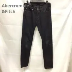 アバクロンビー＆フィッチ スキニー デニム パンツ ジーンズ メンズ 黒