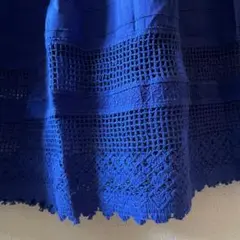 ☆新品☆ AMERICAN HOLIC レーススカート(blue/Mサイズ)