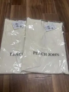 PEACH JOHN オフホワイト it'sホッティ 半袖Tシャツ M