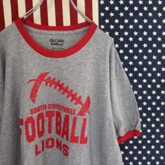 GILDAN フットボール リンガーTシャツ 【L】 LIONS