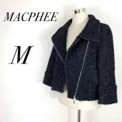 MACPHEE マカフィー ジャケット アウター ファーコート ブラック 大人気