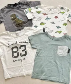 バースデイ Tシャツ4枚セット 恐竜 90