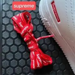 赤【新品未使用】シューレース　デュブレ　supreme 靴ひも　アクセ