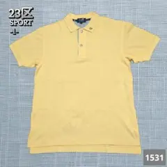 A-1531〈23区 SPORT〉イエローボタ ポロシャツ　1サイズ
