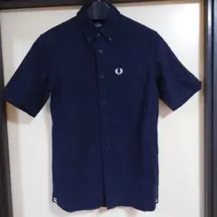 FRED PERRY シャツ Sサイズネイビー