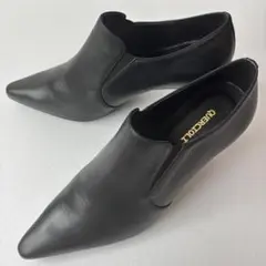 【極美品✨】 QUERCIOLI ショート ブーティ レザー ブラック23.5