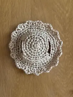 小型犬用帽子/麦わら帽子/ハンドメイド