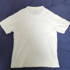 【無印良品】ホワイト 無地Tシャツ Mサイズ ポケット付き