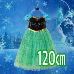 アナ雪 アナ風 ドレス 120cm 女の子 コスプレ 発表会 ハロウィン