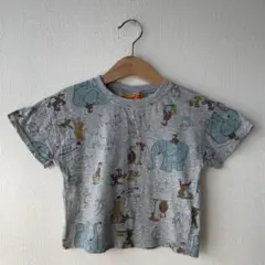 【美品】おさるのジョージ Tシャツ（90cm）グレー
