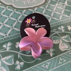プルメリアグラデーションヘアクリップ新品