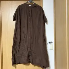 Samantha Mos2 ブラウン シャツワンピース 半袖