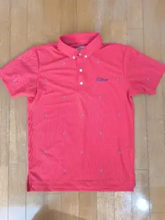 Titleist 赤 ポロシャツ　タイトリスト